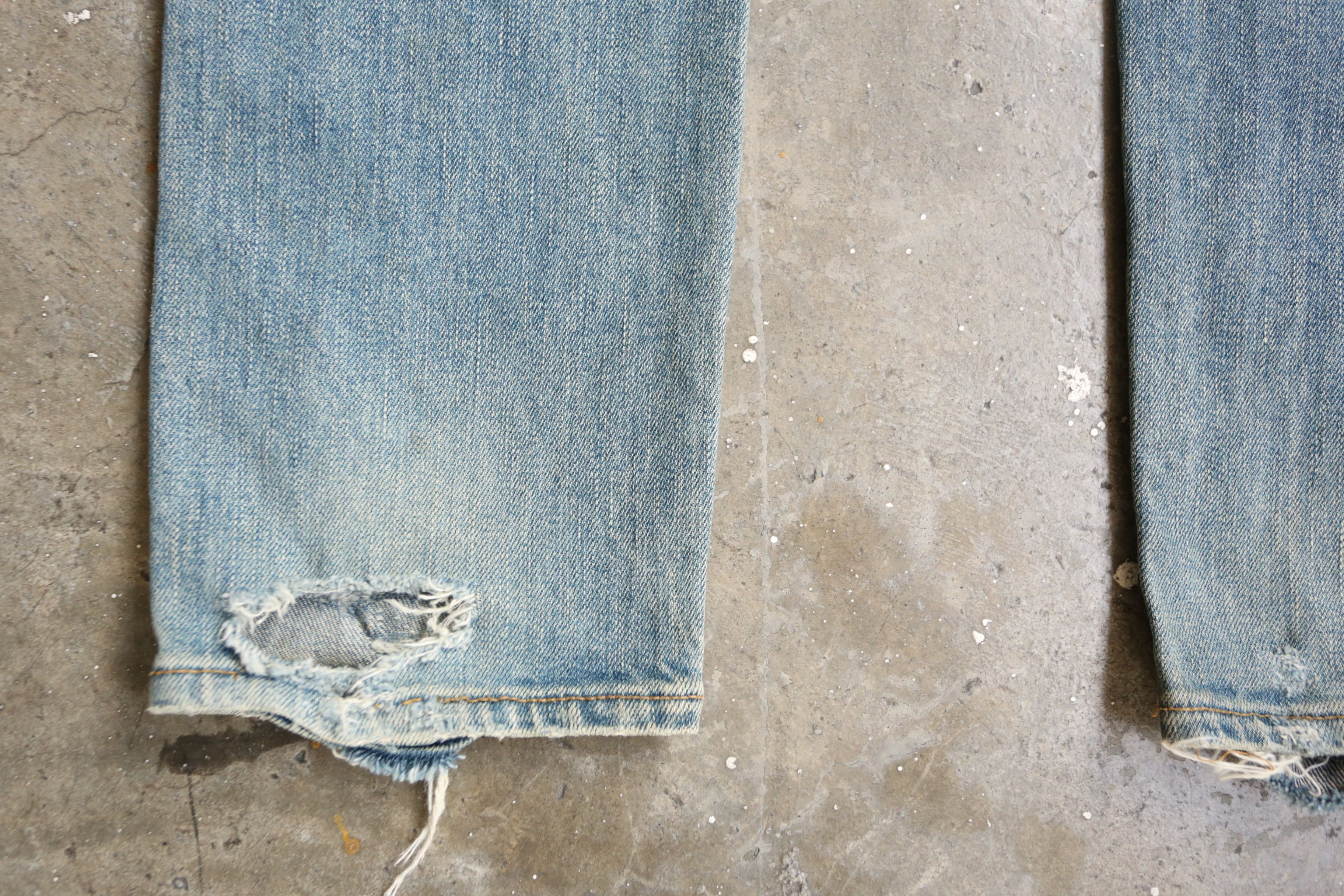 Saint Laurent Paris SLP - Hedi Slimane - F/W 15 - D02 Crash Denim Jean Size US 30 / EU 46 - 3 Thumbnail