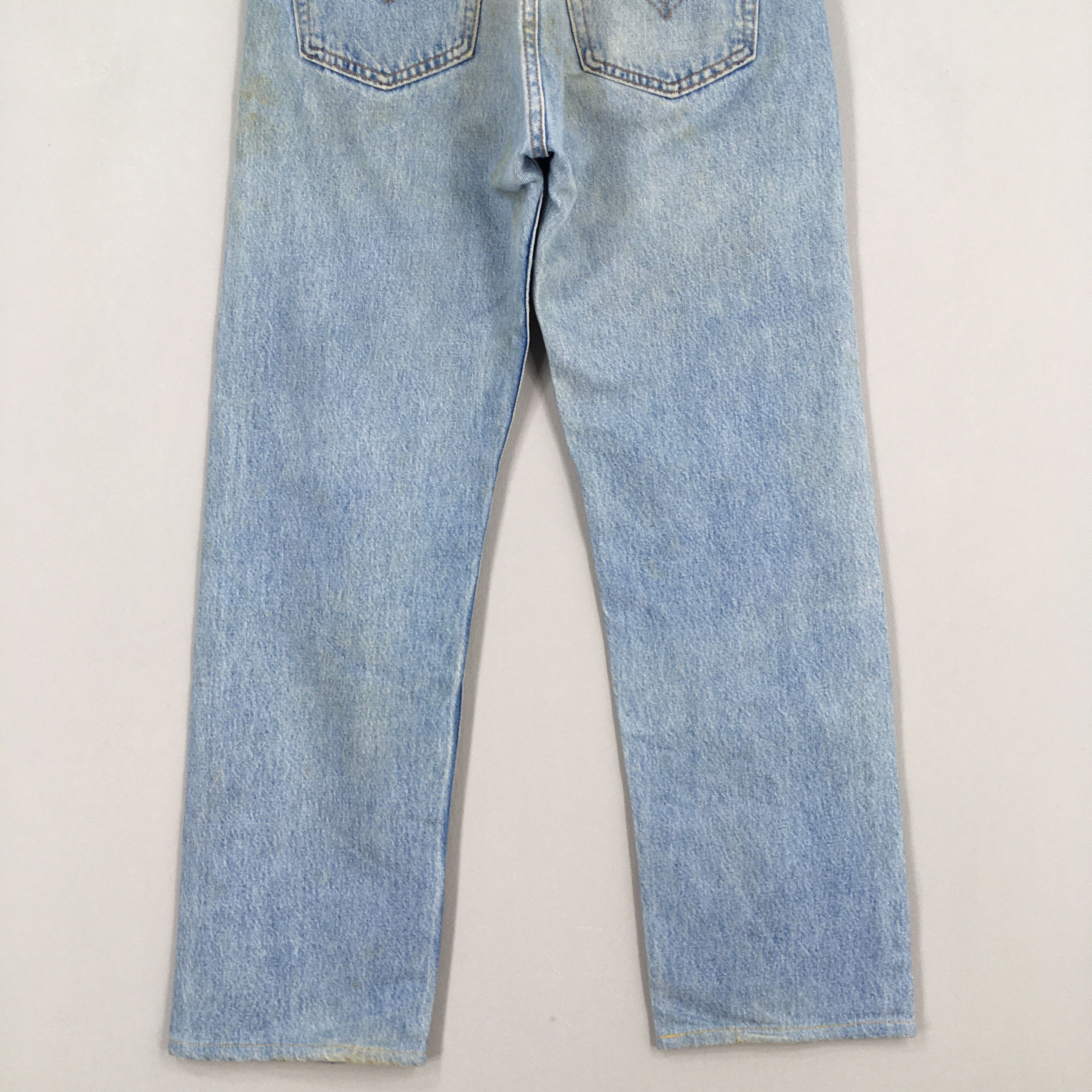 Levi's Size 30x28 Vintage 90s Levi's 501 Faded Blue Jeans S991 Size US 30 / EU 46 - 10 Thumbnail