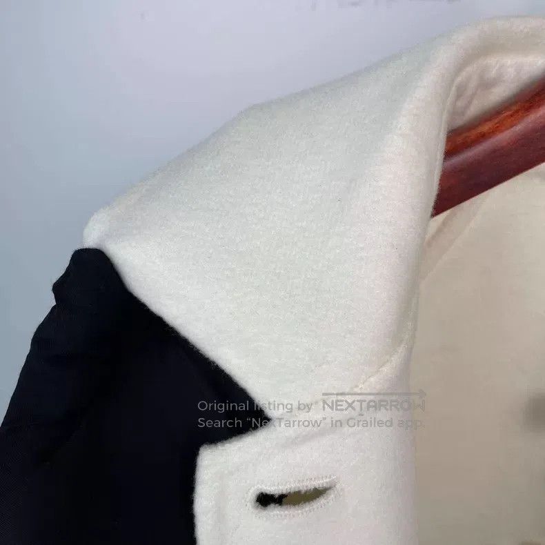 Hermes Hermes White Classic Short Cashmere Double Pockets Reversi Size XS / US 0-2 / IT 36-38 - 5 Thumbnail