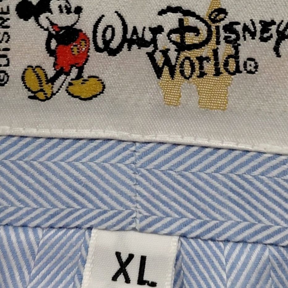 Disney Walt Disney World Shirt Blue Long Sleeve Mens Size XL Cotton Button-Up Size US XL / EU 56 / 4 - 4 Thumbnail
