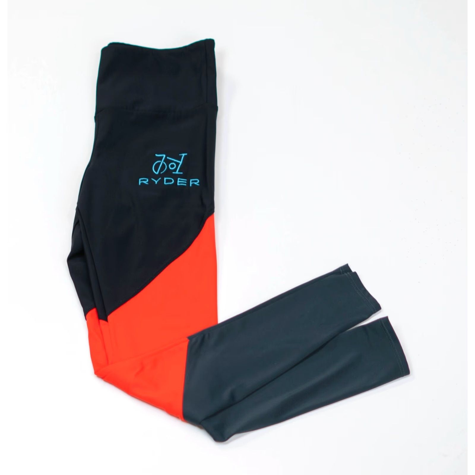 Splits59 Splits 59 Ryder Womens Size 6 Navy Orange Side Striped COMPRESSION LEGGINGS Size 26" / US 2 / IT 38 - 2 Thumbnail
