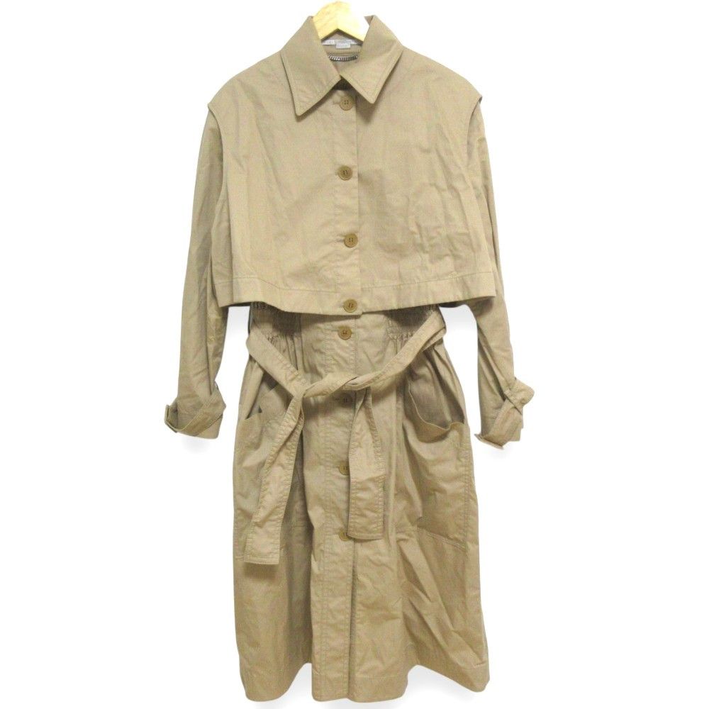 Stella Mccartney Stella McCartney Elasticated waist cotton trench coat Cotton Outerwear 507336 DUTY FREE for USA