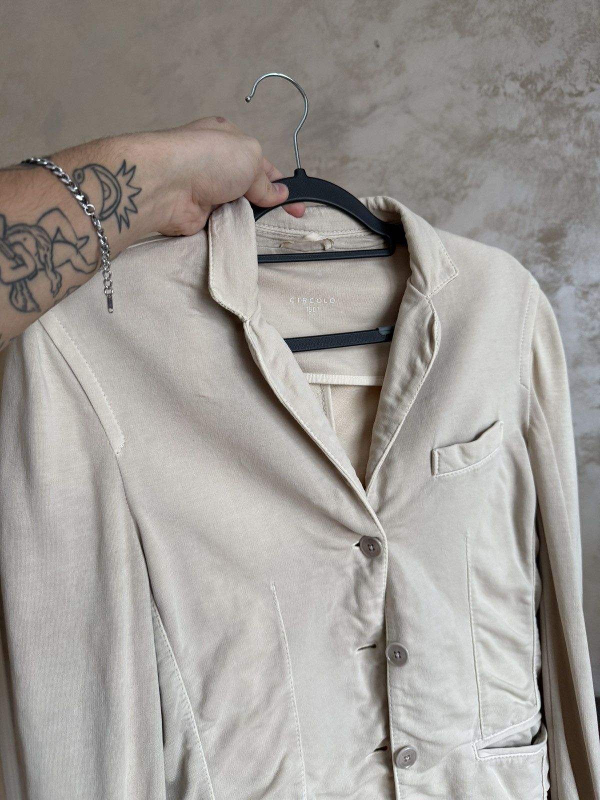 Circolo 1901 Circolo 1901 Womens Cotton Blazer Jacket Size 44 Size M / US 6-8 / IT 42-44 - 11 Thumbnail