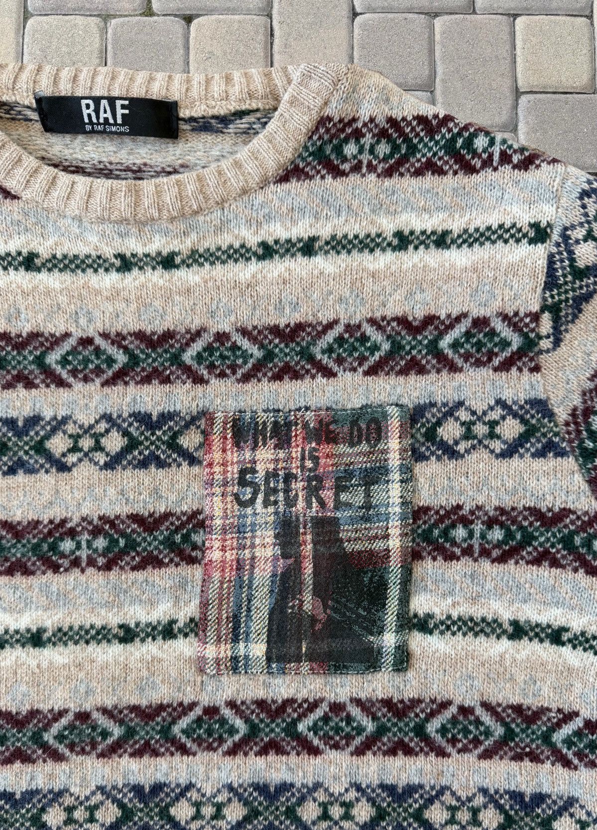 Raf Simons Raf Simons 06 “What We Do Is Secret” Fair Isle Knit Sweater Size US S / EU 44-46 / 1 - 4 Thumbnail