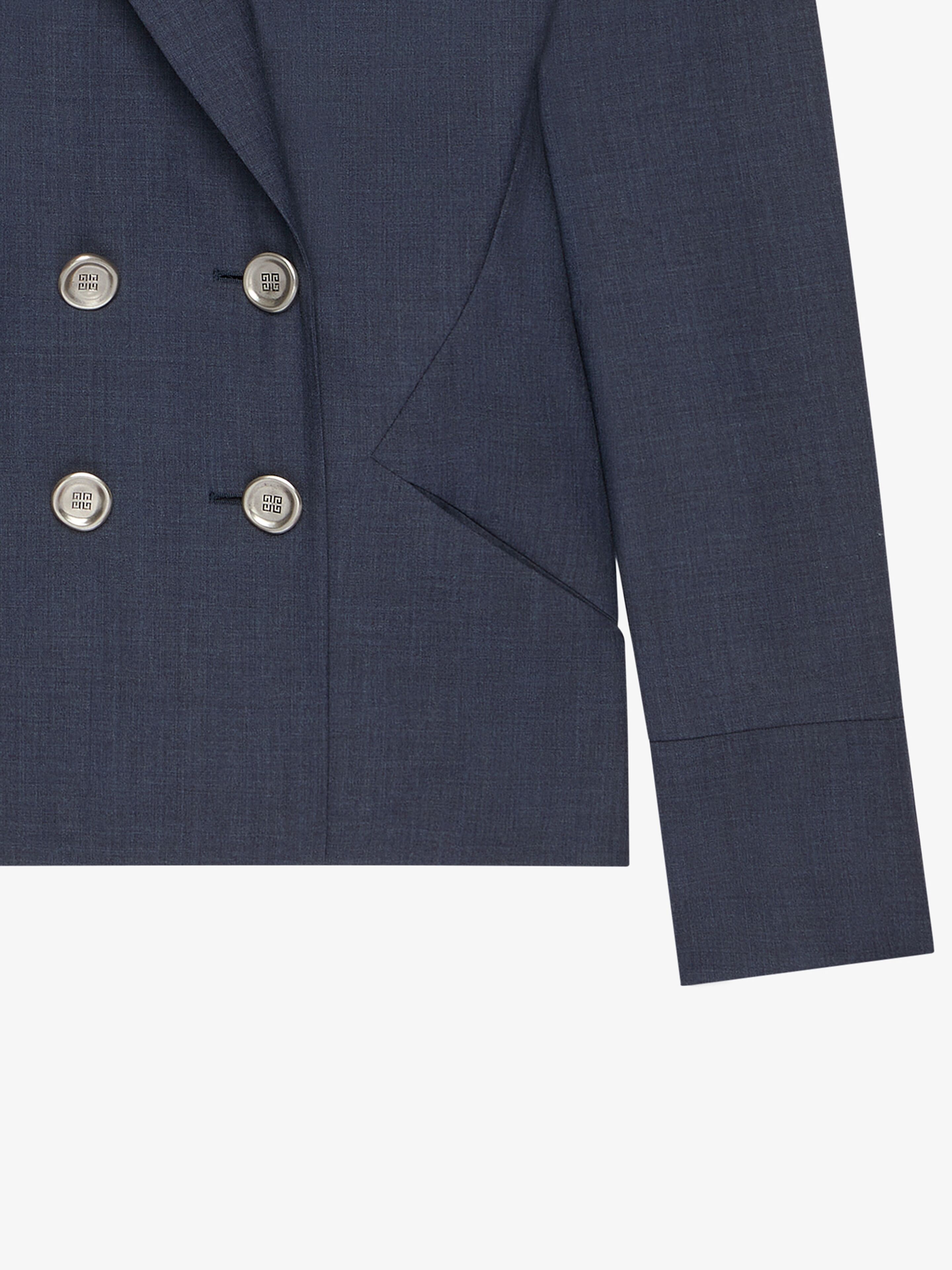 Givenchy o1w1db10326 Cuffed Jacket in Blue Size M / US 6-8 / IT 42-44 - 2 Thumbnail