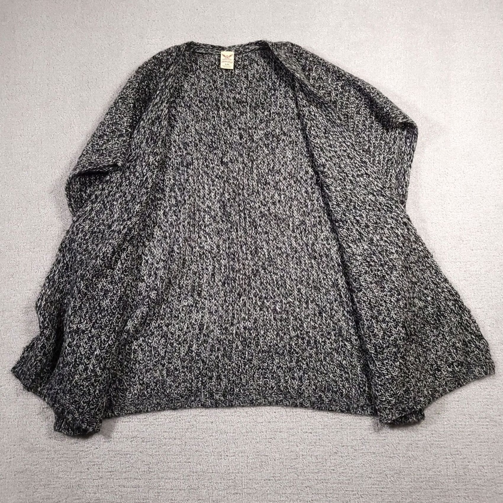 Faded Glory Faded Glory Cardigan Sweater Womens S/M Open Heathered Gray Short Sleeve Size S / US 4 / IT 40 - 7 Thumbnail