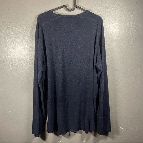 Wings + Horns Wings + Horns Classic Navy Blue Long Sleeve Henley Size US XL / EU 56 / 4 - 6 Thumbnail
