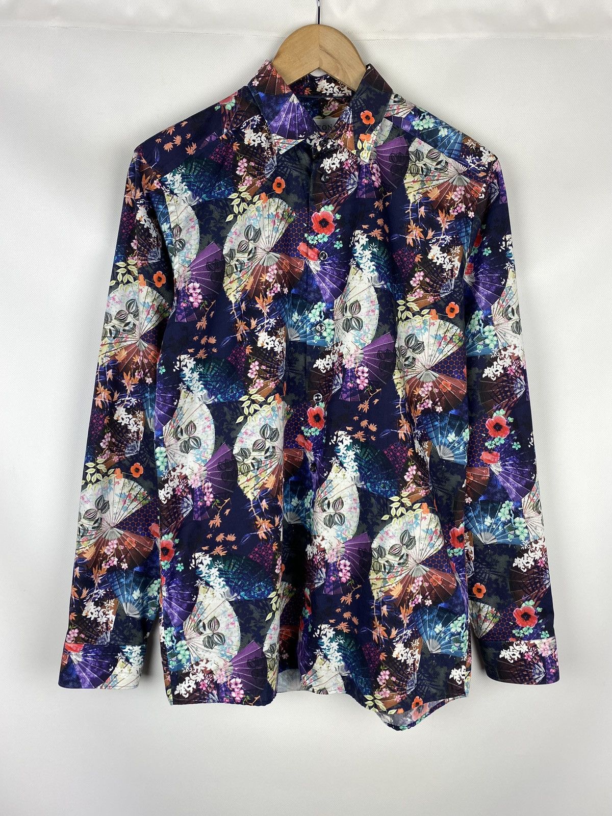 Eton Eton men’s floral pattern long sleeve button up shirt Size US S / EU 44-46 / 1 - 1 Thumbnail