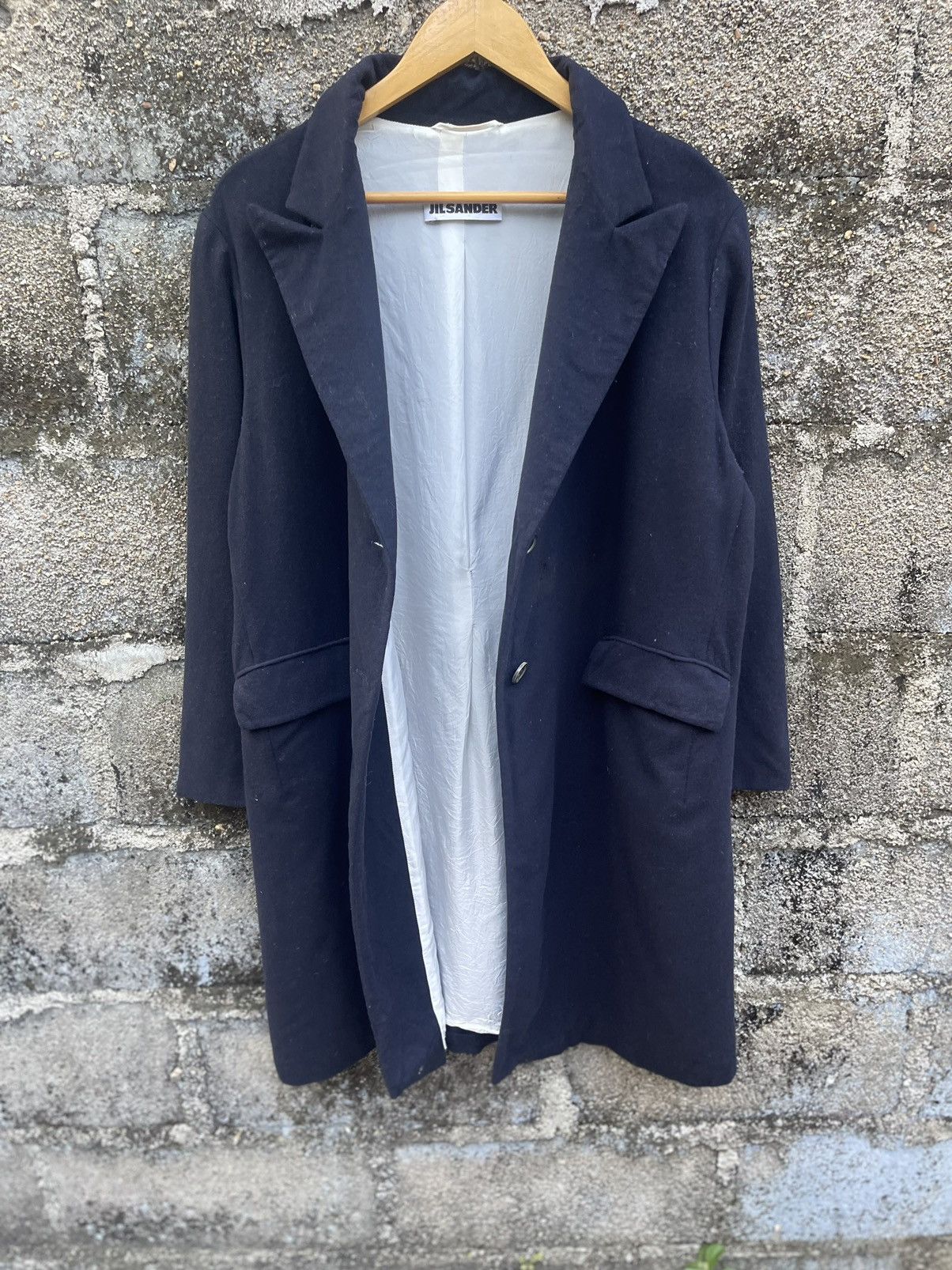 Jil Sander Jil Sander Navy Wool Coat Timeless Minimalist Design Size 40 Size US M / EU 48-50 / 2 - 4 Thumbnail