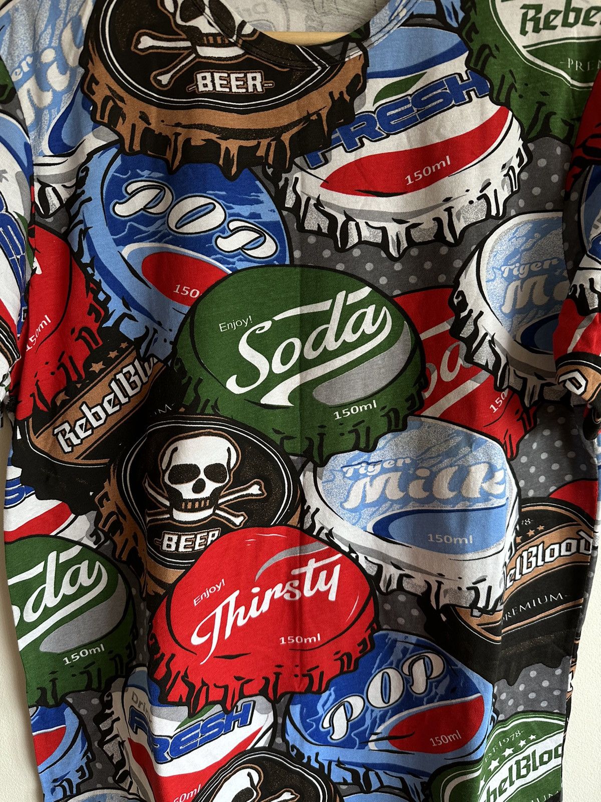 Other Caps beer fullprint Tee swag rare streetwear drip Size US M / EU 48-50 / 2 - 4 Thumbnail