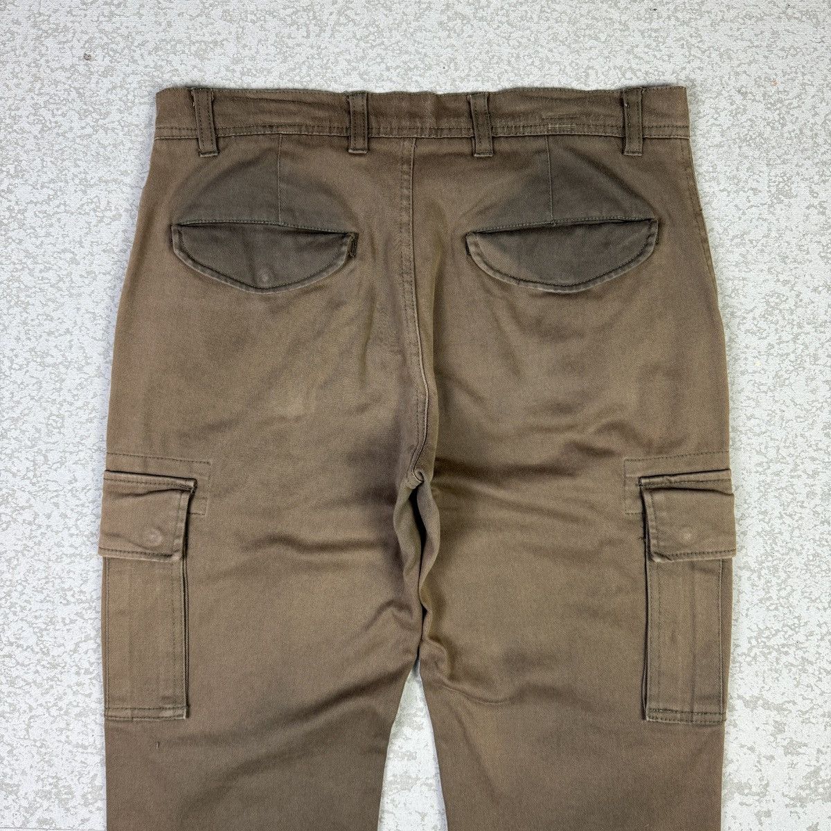 Japanese Brand Guitar Pick Slim Cargo Pant Vintage Style Size US 31 - 4 Thumbnail