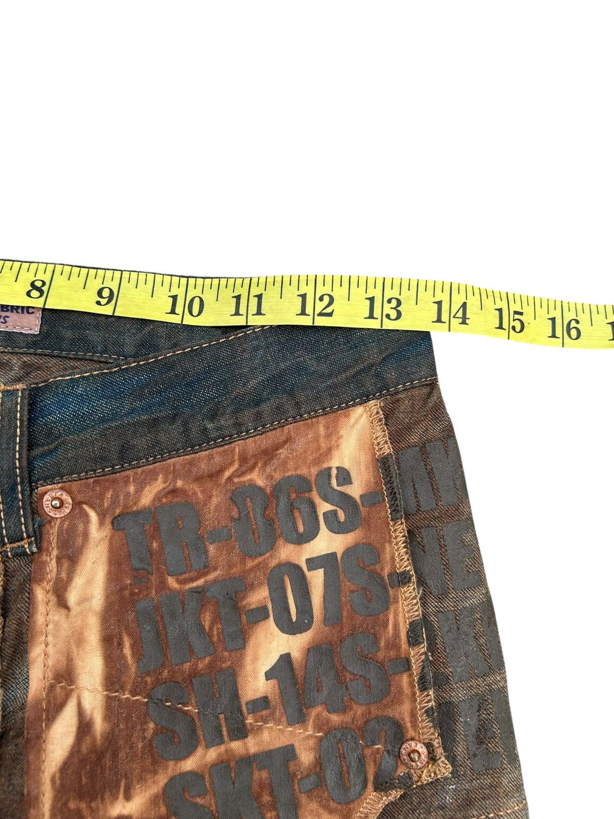 Kapital VINTAGE MICHIKO KOSHINO YEN RUSTY BUCKLE BACK DENIM JEANS Size US 27 - 19 Thumbnail