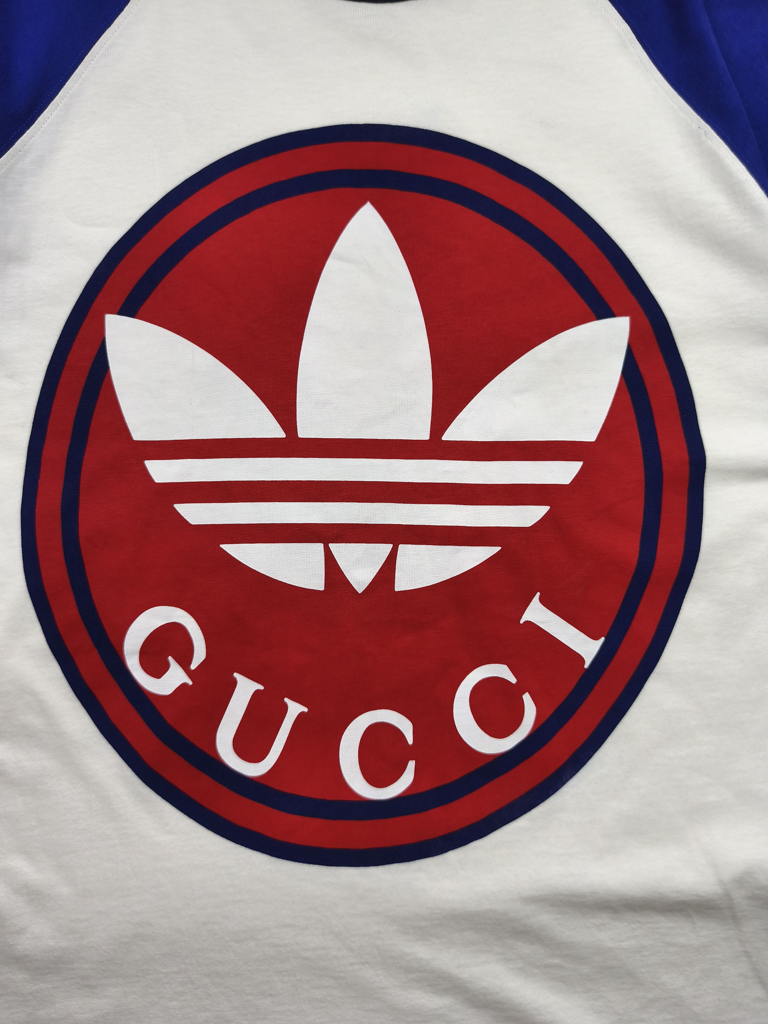 Adidas × Gucci Gucci x Adidas cotton jersey t-shirt Size US M / EU 48-50 / 2 - 6 Thumbnail