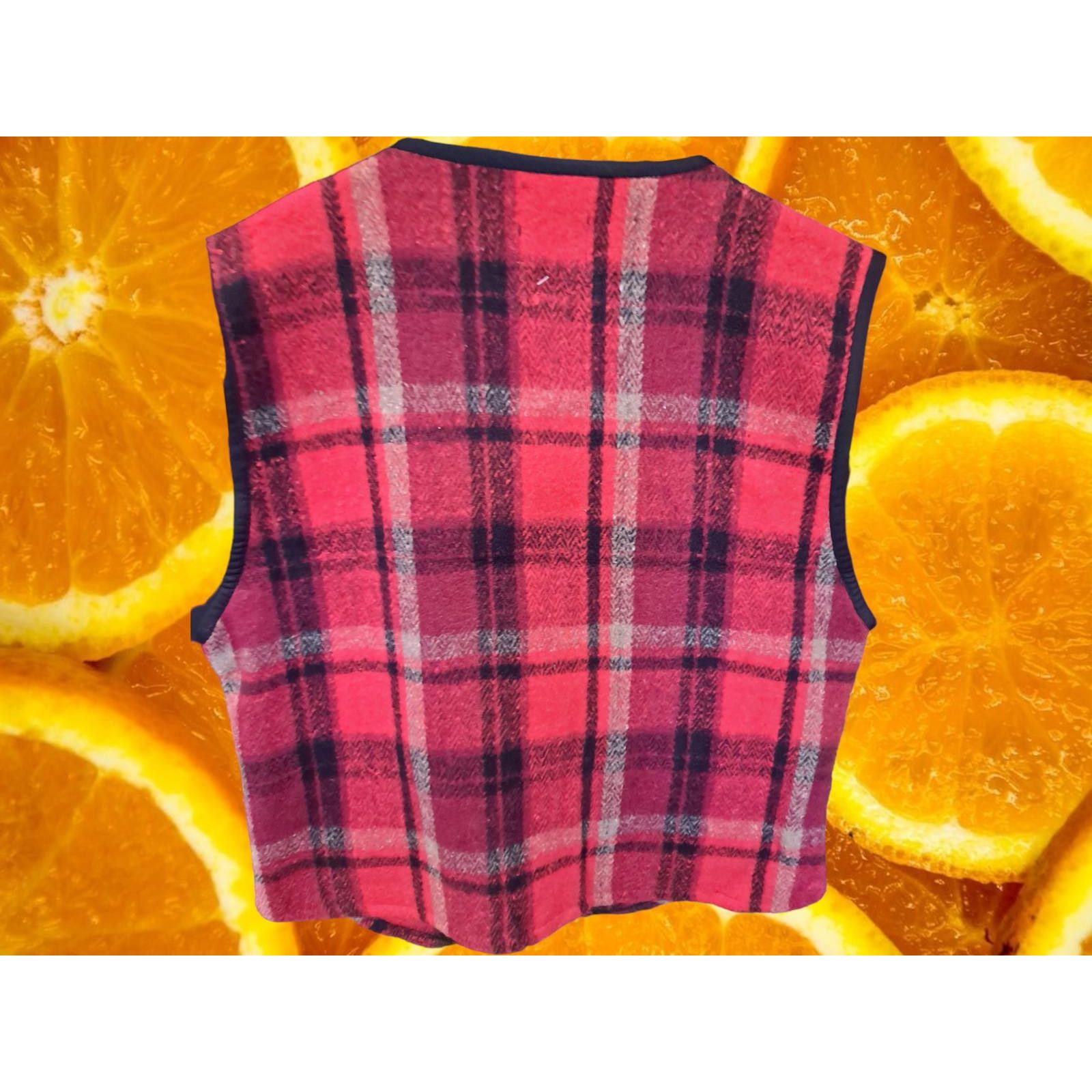 Other New Earth Rags Full Zip Red Plaid Vest Size Large Size US L / EU 52-54 / 3 - 5 Thumbnail