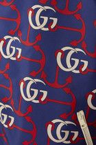 Gucci o1s1wg110225 Double G Anchor Print Fabric Jacket Multicolor Size US M / EU 48-50 / 2 - 3 Thumbnail