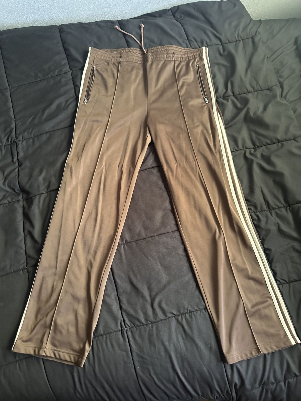 Japanese Brand × Vintage Brown Vintage track pants Size US 34 / EU 50 - 1 Thumbnail
