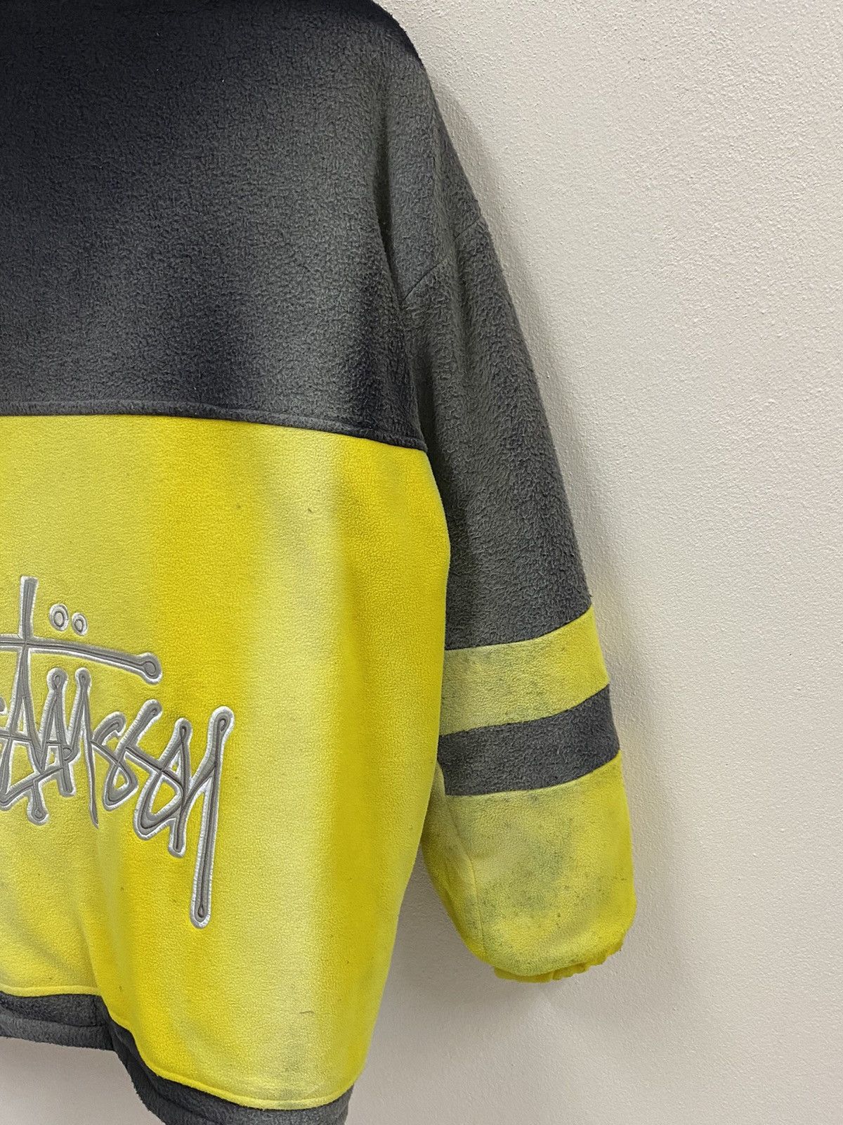 Stussy Vtg Stussy Fleece Jacket Big Logo Size US XL / EU 56 / 4 - 3 Thumbnail