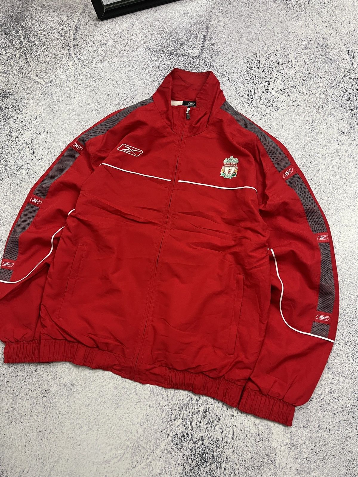 Reebok Vintage 00’s Reebok FC Liverpool Track Jacket Windbreaker Size US M / EU 48-50 / 2 - 4 Thumbnail
