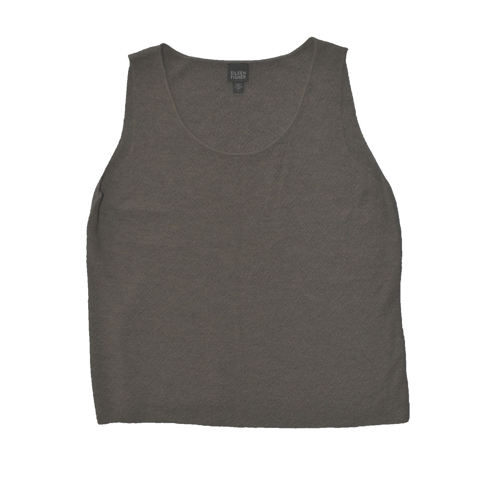 Eileen Fisher EILEEN FISHER Brown Wool Knit Scoop Neck Tank Top Size L Size L / US 10 / IT 46 - 4 Thumbnail