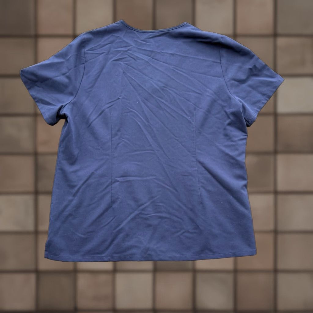 Vintage FIGS Scrub Top Women 2XL Blue Polyester Nursing Hospital Medical Comfort Shirt Adult Womens Medical Scrub Top Blue 2XL FIGS Size XXL / US 16-18 / IT 52-54 - 1 Thumbnail