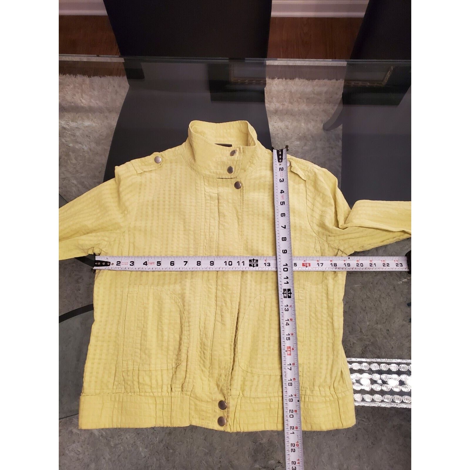 Chicos Chico's Long Sleeve Mock Neck Button Jacket Size 1 (Medium) Size M / US 6-8 / IT 42-44 - 11 Thumbnail