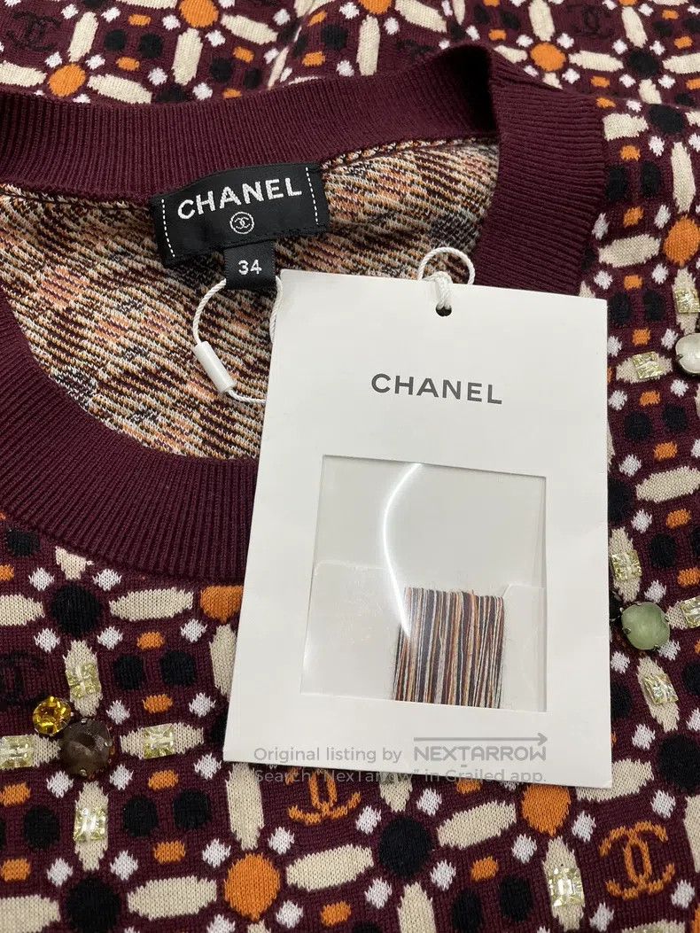 Chanel Chanel Heavy industry full logo full double c wool sweater Size XXS / US 00 / IT 34 - 4 Thumbnail