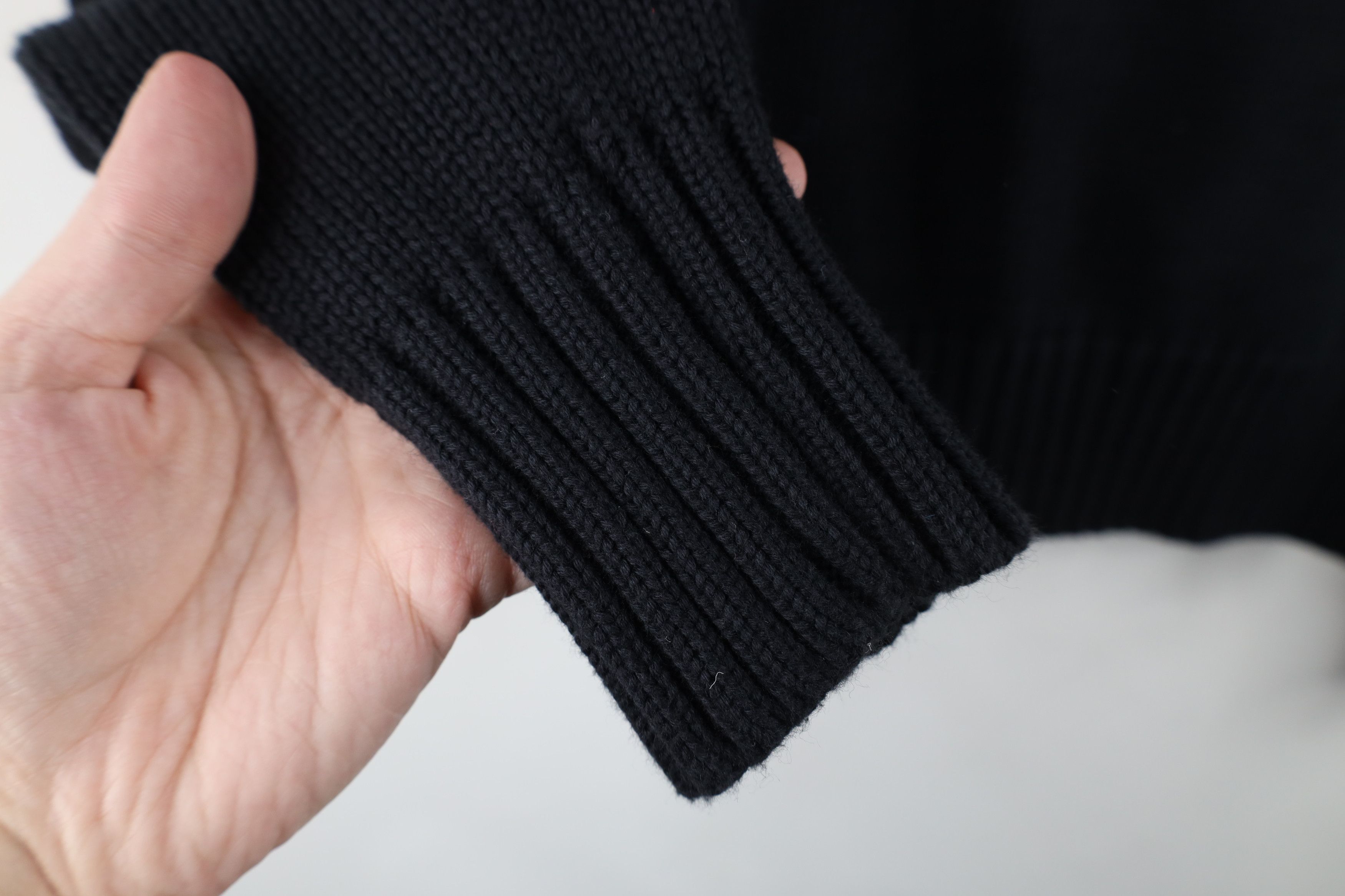 Ralph Lauren × Vintage Vintage 90s Ralph Lauren Cotton Turtleneck Sweater Black Size M / US 6-8 / IT 42-44 - 7 Thumbnail