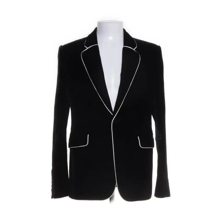 Saint Laurent Paris F/W16 Trimmed Velvet Le Smoking Blazer by Hedi Slimane Size US M / EU 48-50 / 2 - 1 Thumbnail