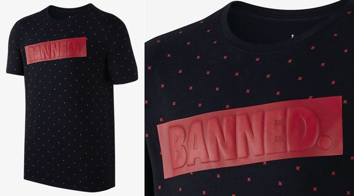 Jordan Brand Jordan Brand × Nike × Streetwear Jordan 1 banned t shirt Size US L / EU 52-54 / 3 - 2 Thumbnail