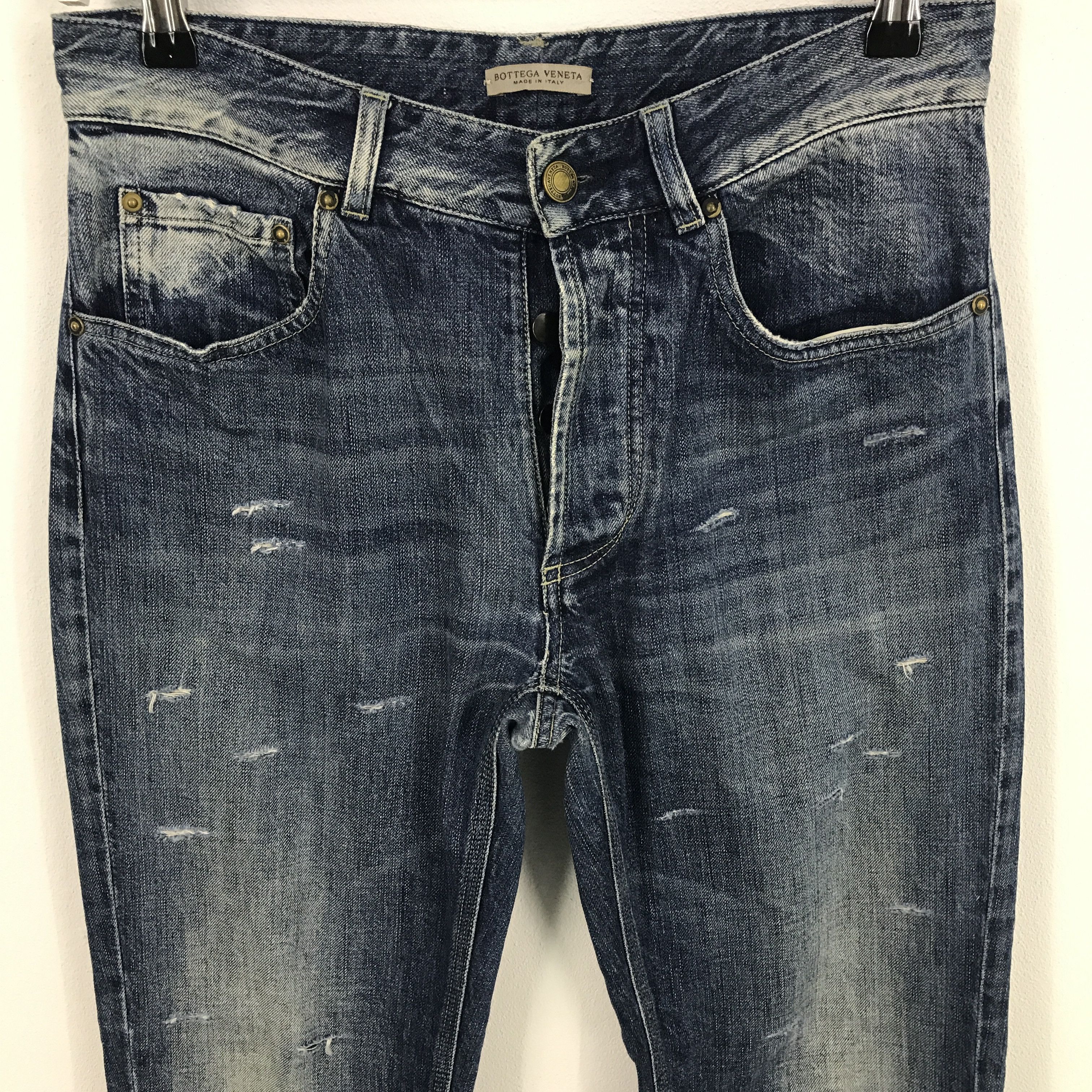 Bottega Veneta × Vintage RARE🔥Bottega veneta distressed Style jeans pants Size US 29 - 2 Thumbnail