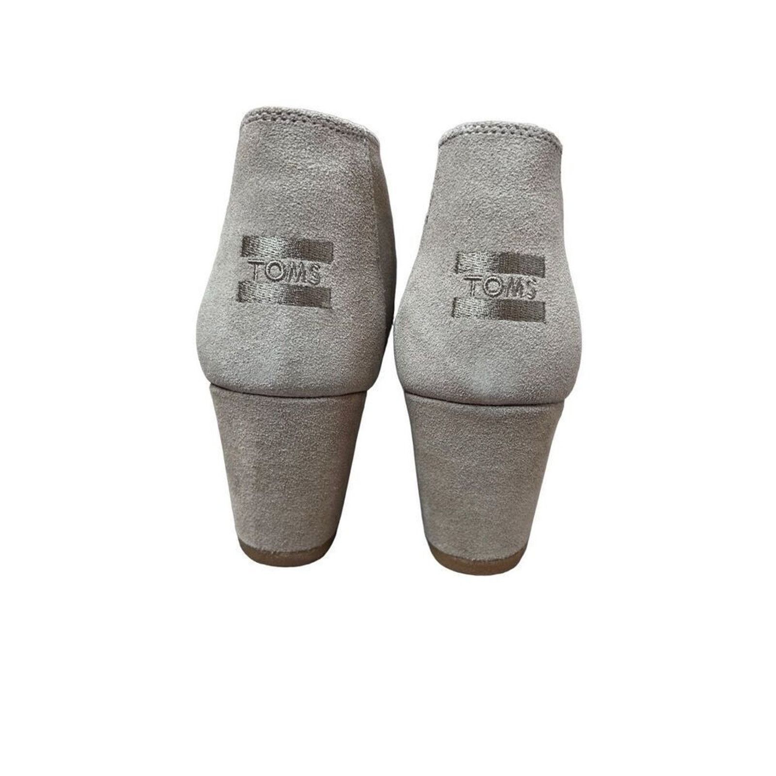 Toms TOMS Kala Wedge Bootie Desert Taupe Suede Tan Shoe 10 NWT Size US 10 / IT 40 - 6 Thumbnail