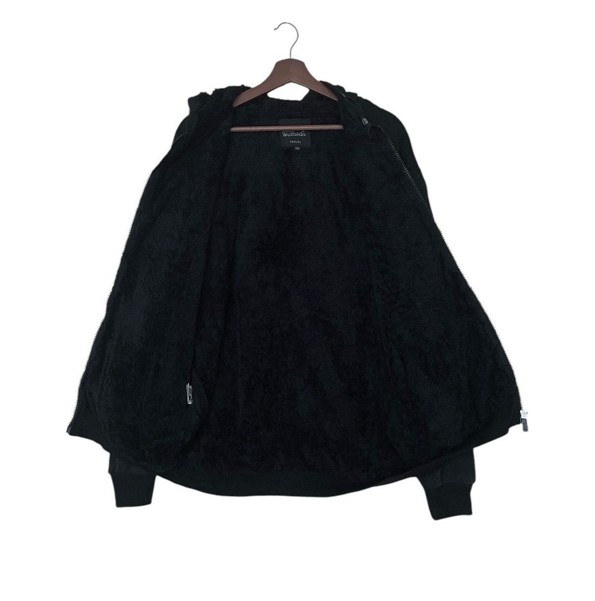 Jack Wolfskin × Vintage Vintage Brand Jack Wolfskin Big Logo Fur Hoodie 2000s Size US XXL / EU 58 / 5 - 9 Thumbnail