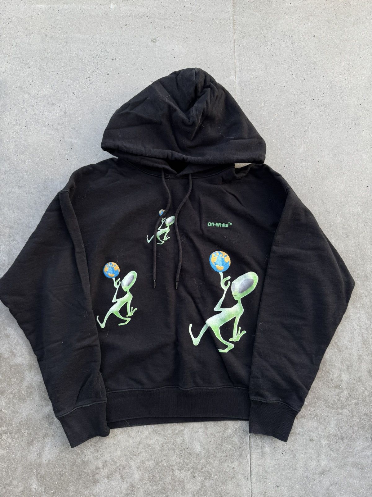 Off-White Off-White hype hoodie Alien cross back Size US M / EU 48-50 / 2 - 2 Thumbnail