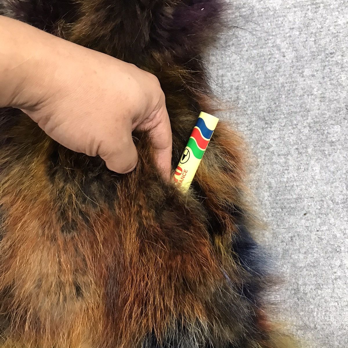 Japanese Brand FUR DESIGN MULTICOLOUR VEST Size US S / EU 44-46 / 1 - 9 Thumbnail