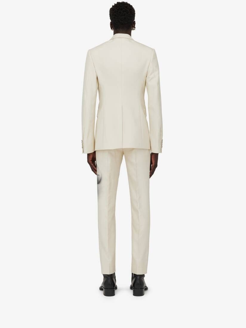 Alexander McQueen o1w1db10725 Orchid Cigarette Trousers in Putty/Black Size US 32 / EU 48 - 5 Thumbnail