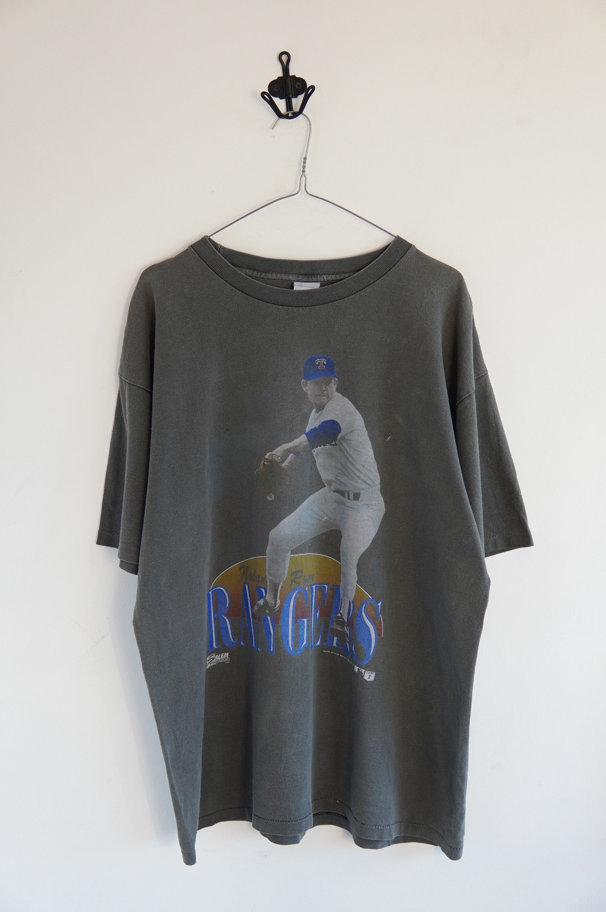 MLB Vintage 1989 MLB Texas Rangers Nolan Ryan Salem Faded Tee Size US XL / EU 56 / 4 - 1 Thumbnail