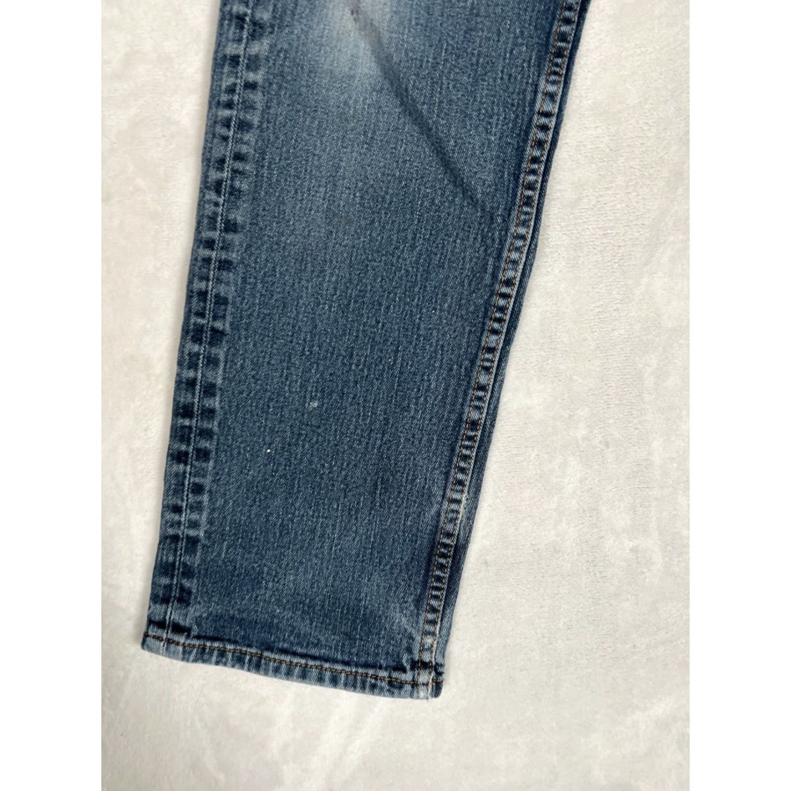 Levi's VINTAGE Levi’s 505 Jeans Blue Denim Size 34x30 Regular Fit Men Medium Wash Stain USA 90s Mexico Size US 34 / EU 50 - 2 Thumbnail