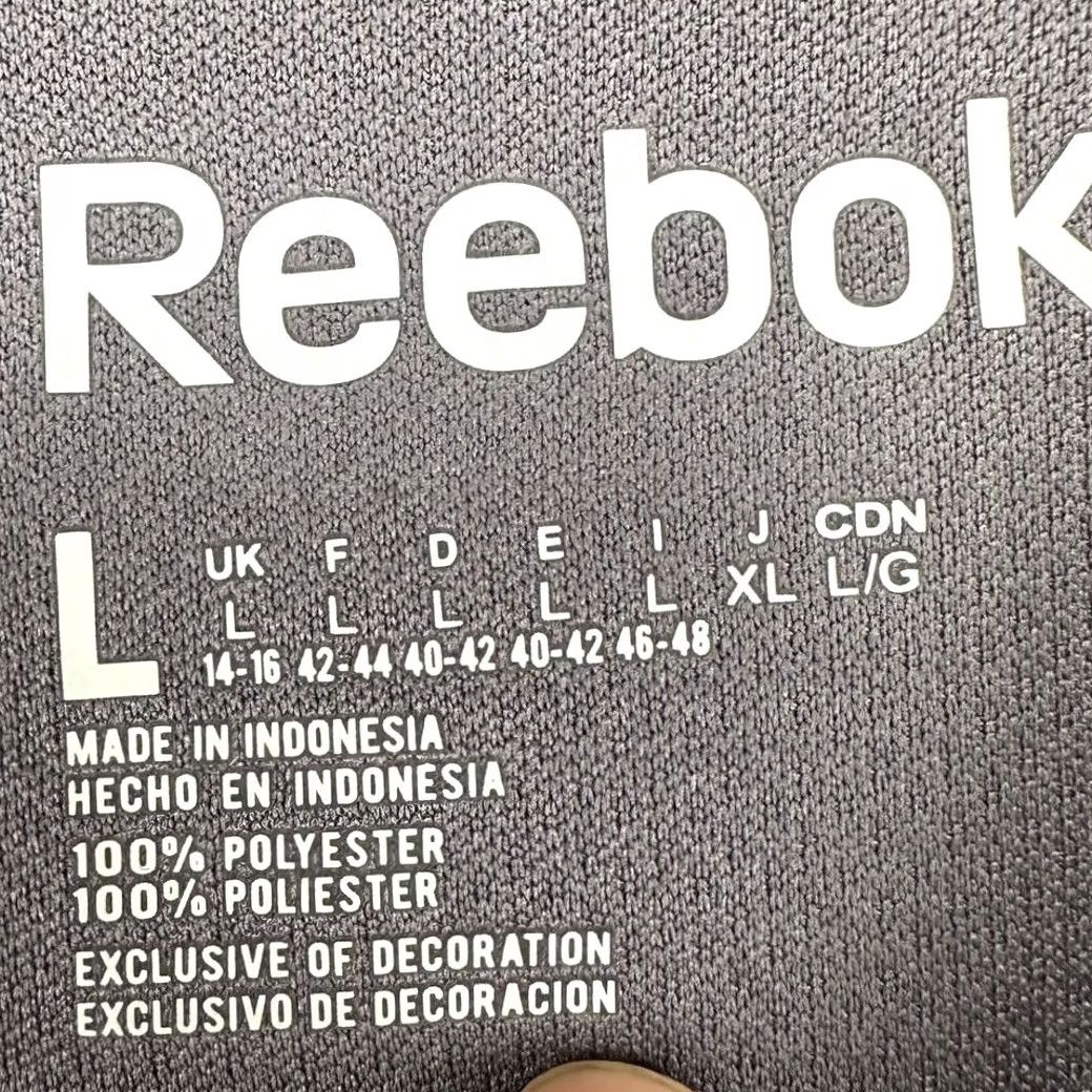 Reebok Reebok Shirt Mens Large Grey Quarter Zip Pullover Activewear Long Sleeve NEW Size US L / EU 52-54 / 3 - 5 Thumbnail