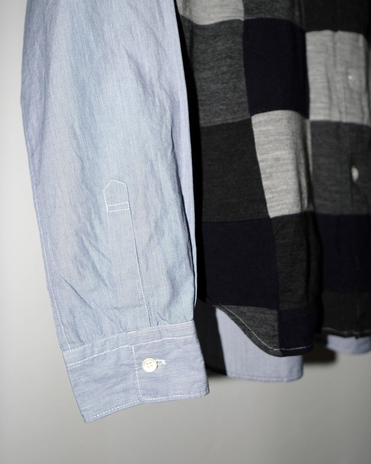 Comme des Garcons Homme Comme des Garçons HOMME AD2009 FRONT PATCHWORK SHIRT Size US M / EU 48-50 / 2 - 7 Thumbnail