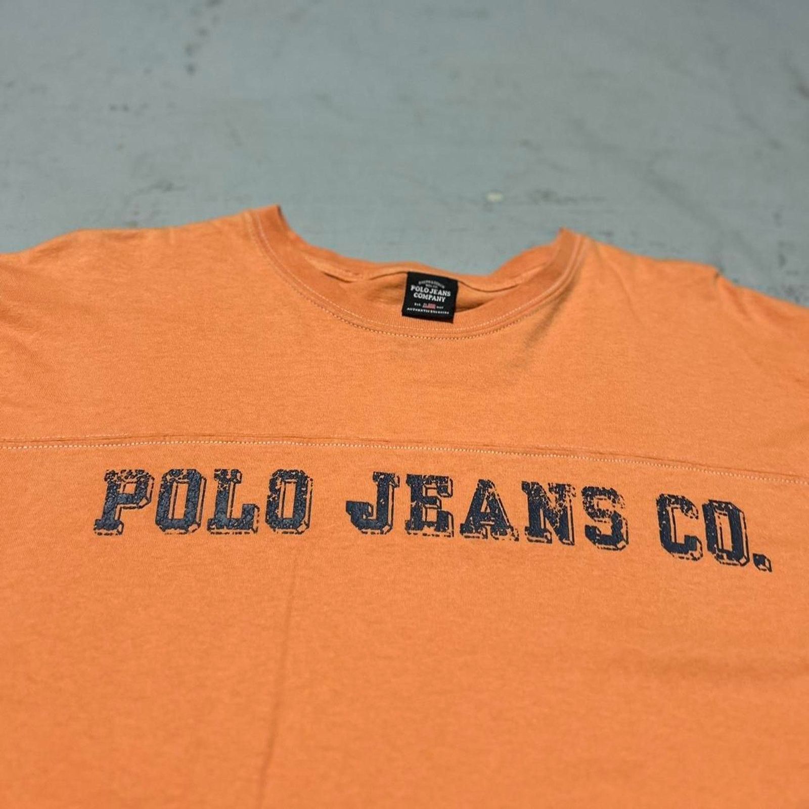 Polo Ralph Lauren **Vintage Polo Ralph Lauren Orange T-Shirt - Front and Back Size US L / EU 52-54 / 3 - 2 Thumbnail