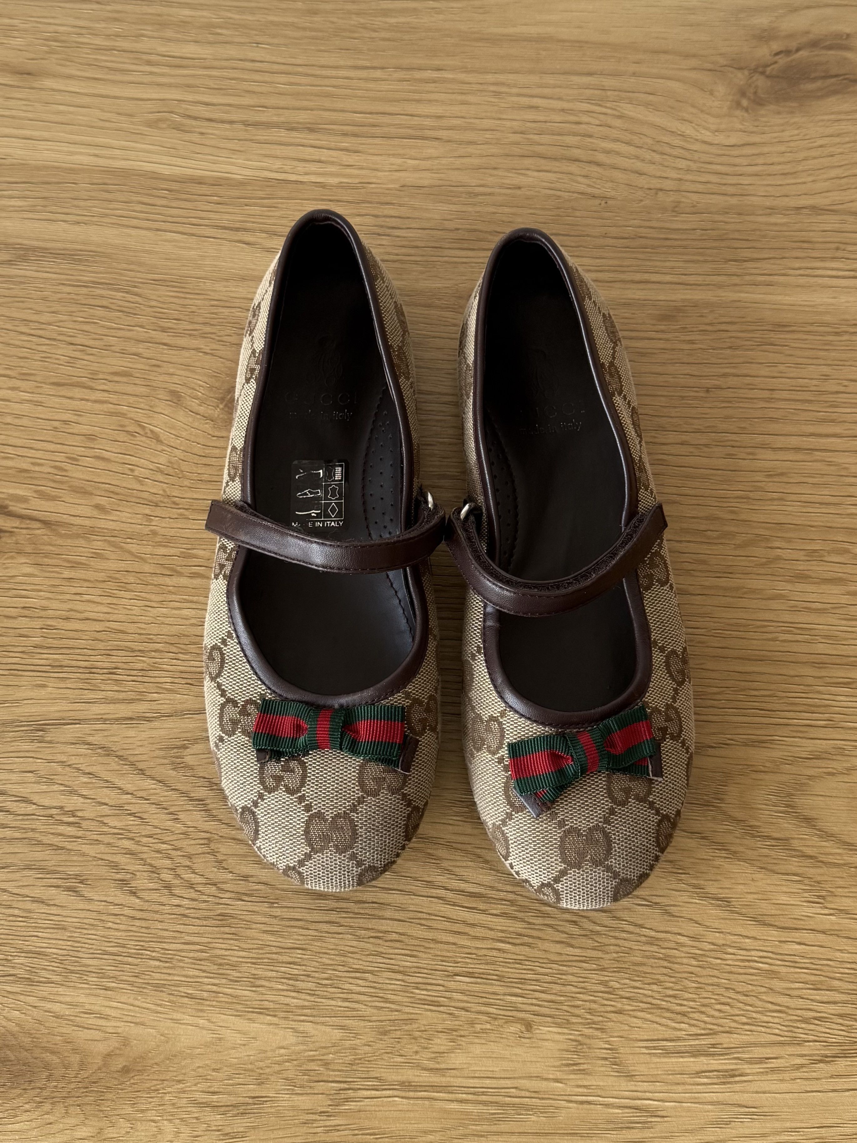 Gucci Authentic Gucci Monogram Ballet Flats EU32 Size US 4 / IT 34 - 4 Thumbnail