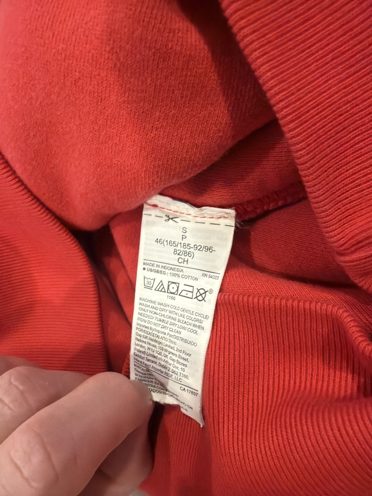 Gap × Yeezy Yeezy Gap Hoodie Red Size US S / EU 44-46 / 1 - 6 Thumbnail