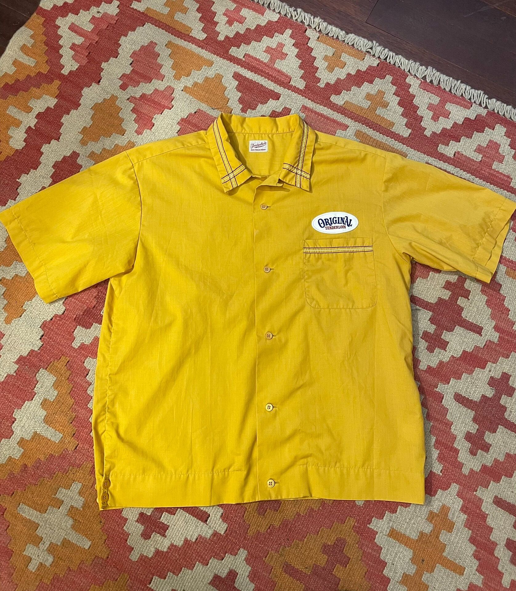 Tenderloin Tenderloin Yellow Short Sleeve Shirt Size US XL / EU 56 / 4 - 1 Thumbnail