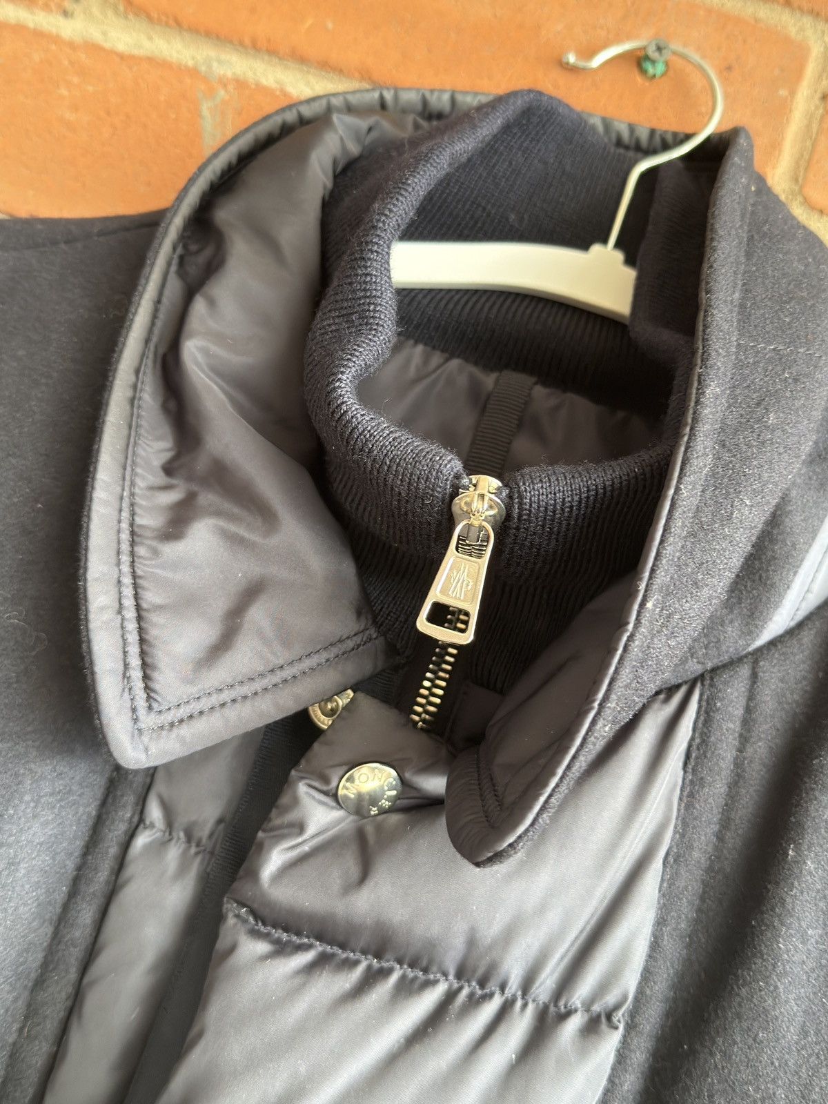 Moncler Moncler Navy Clovis Down Panelled Jacket Size US L / EU 52-54 / 3 - 4 Thumbnail