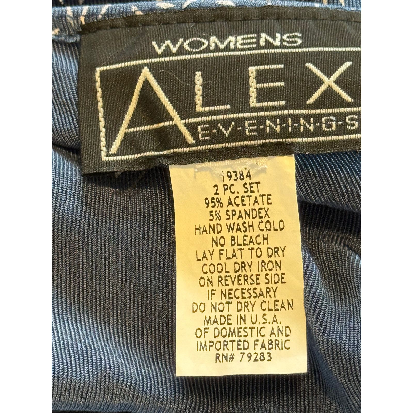 Alex Evenings Alex Evenings Jacket Women X Large Blue Tank Top Glitter Size XL / US 12-14 / IT 48-50 - 6 Thumbnail