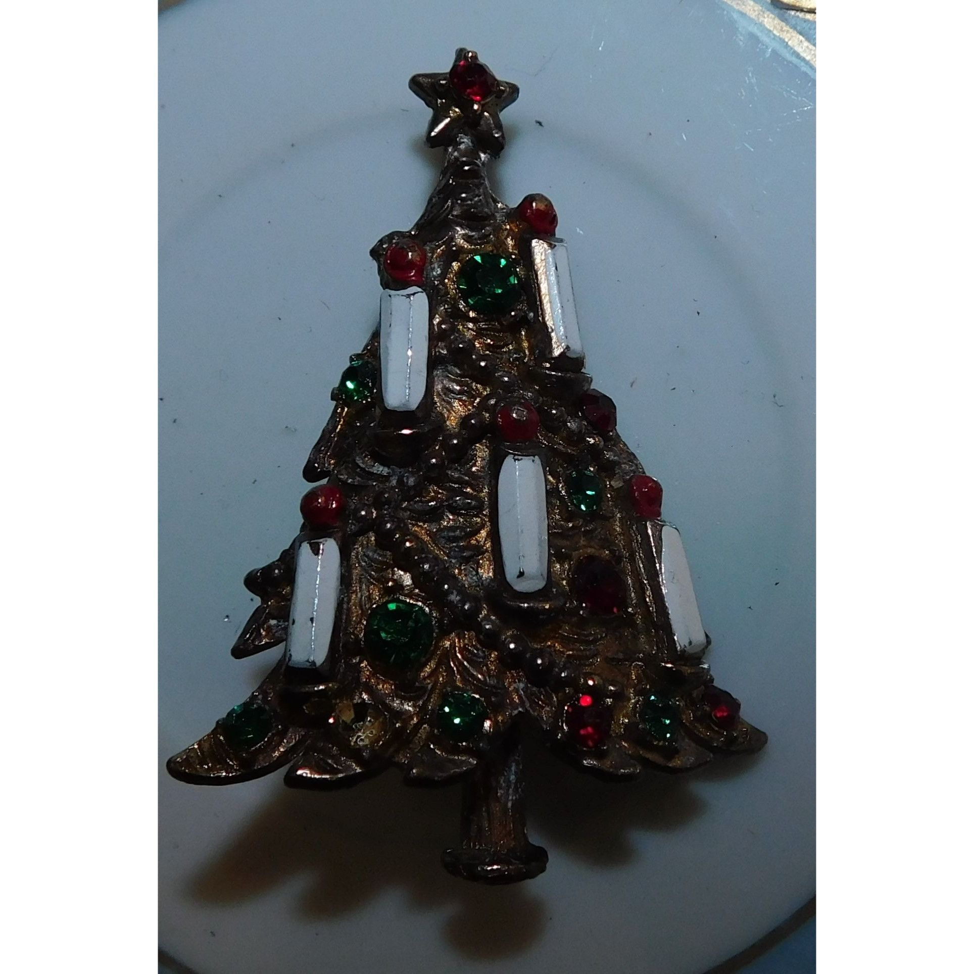 Other Vintage Christmas Tree With Candles Brooch Size ONE SIZE - 6 Thumbnail