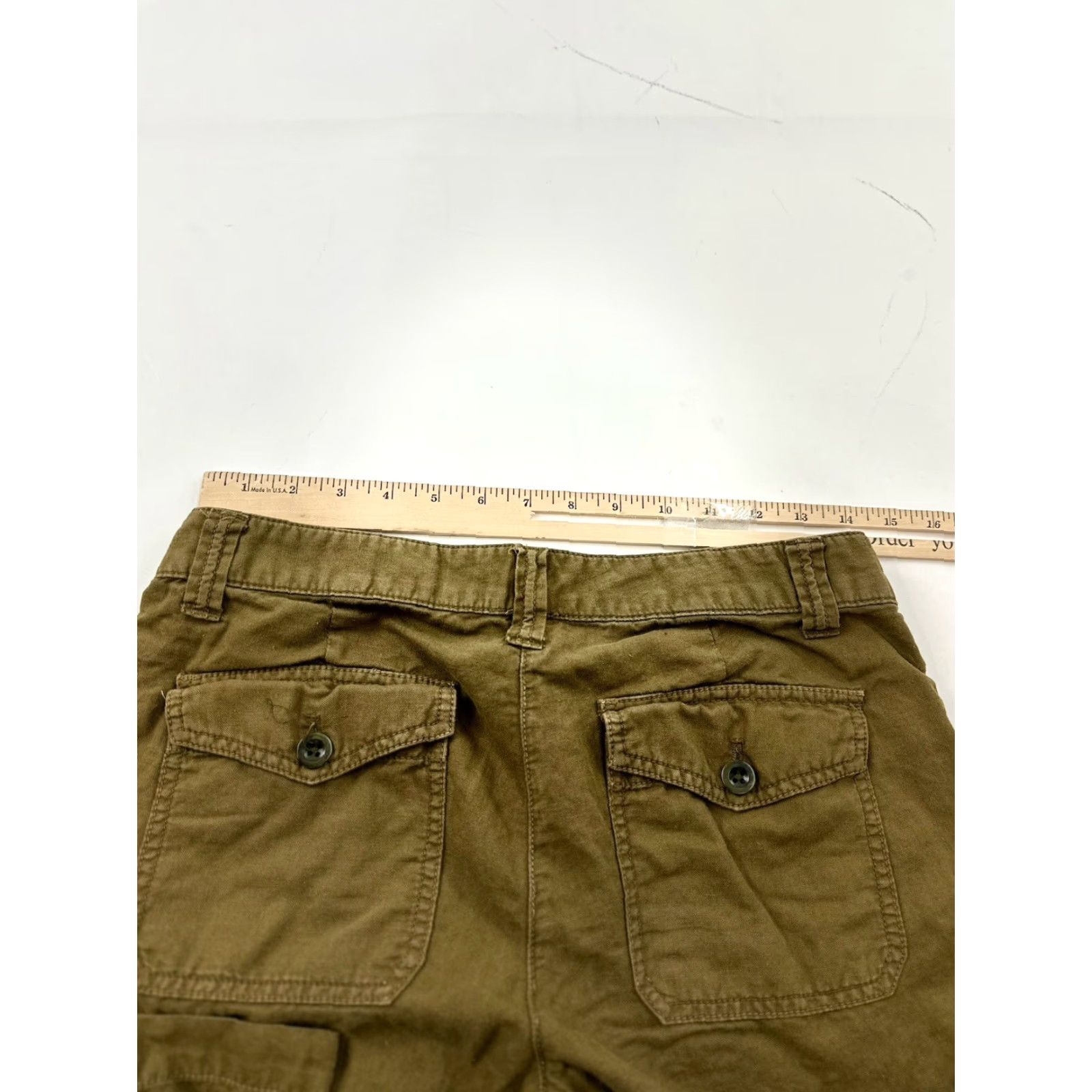 J.Crew J.Crew Women's Pants Cropped Brown Green Utility 6 Crop Size 28" / US 6 / IT 42 - 6 Thumbnail