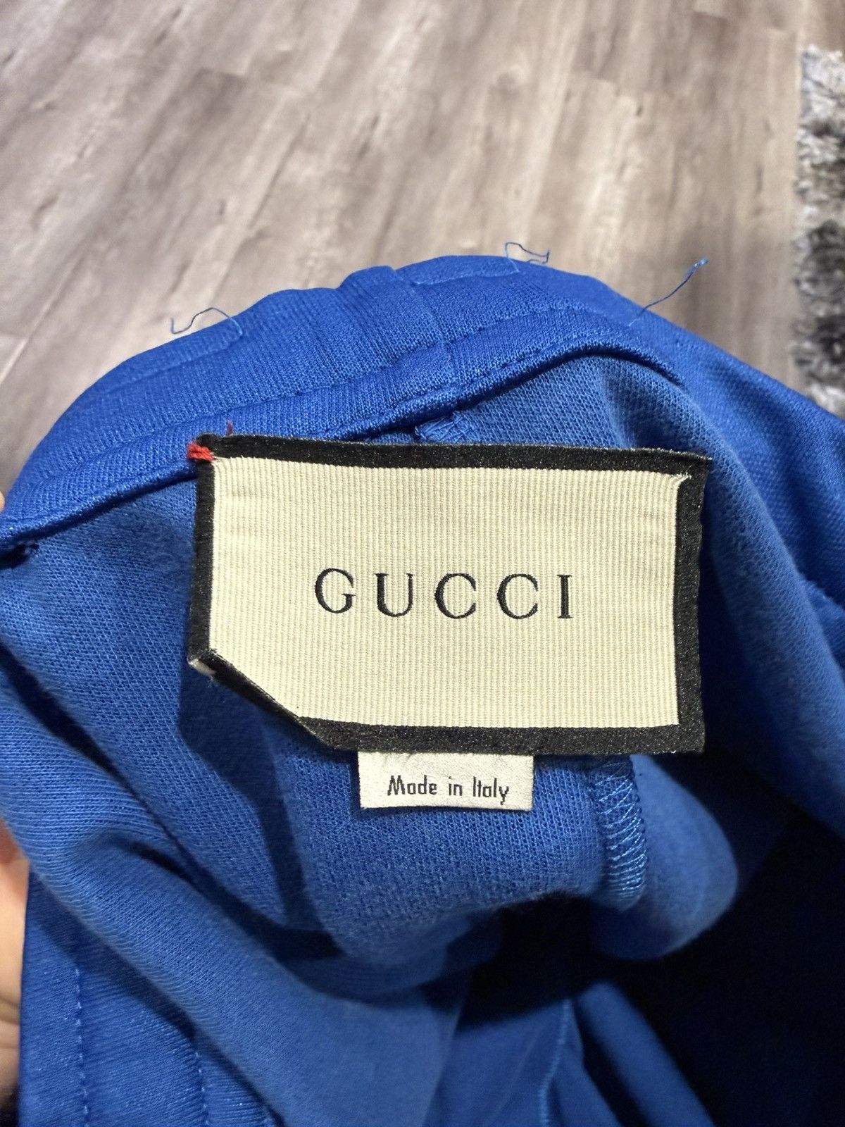 Gucci Gucci Blue Logo Side Stripe Track Pants Size US 34 / EU 50 - 5 Thumbnail