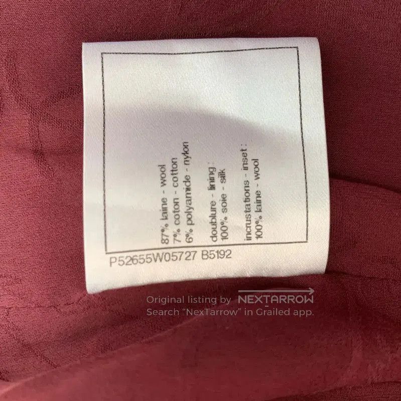 Chanel Chanel Red Wool Jacket for Women . Size XS / US 0-2 / IT 36-38 - 7 Thumbnail