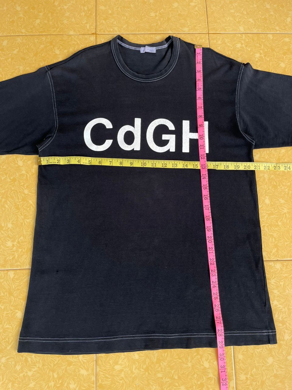Comme des Garcons × Designer × Japanese Brand AD1999 Comme Des Garcons Homme Big Logo Tee Size US M / EU 48-50 / 2 - 19 Thumbnail